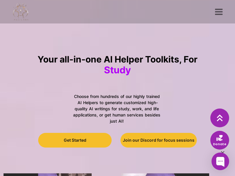 AI Helpers product screenshot