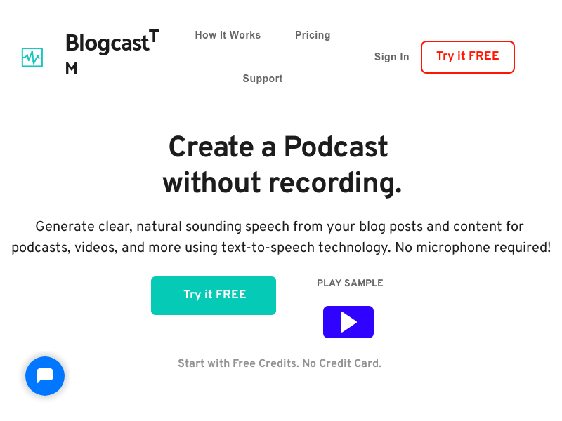 Blogcast product screenshot