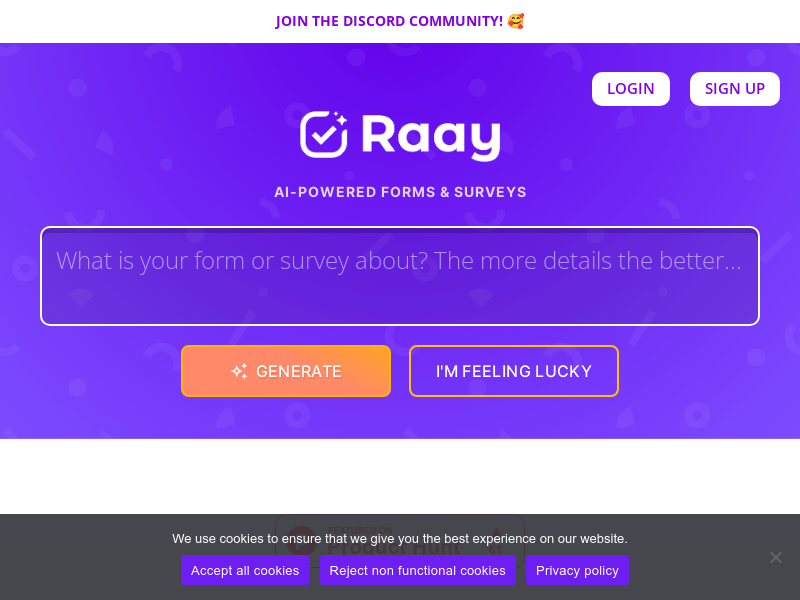 Raay product screenshot