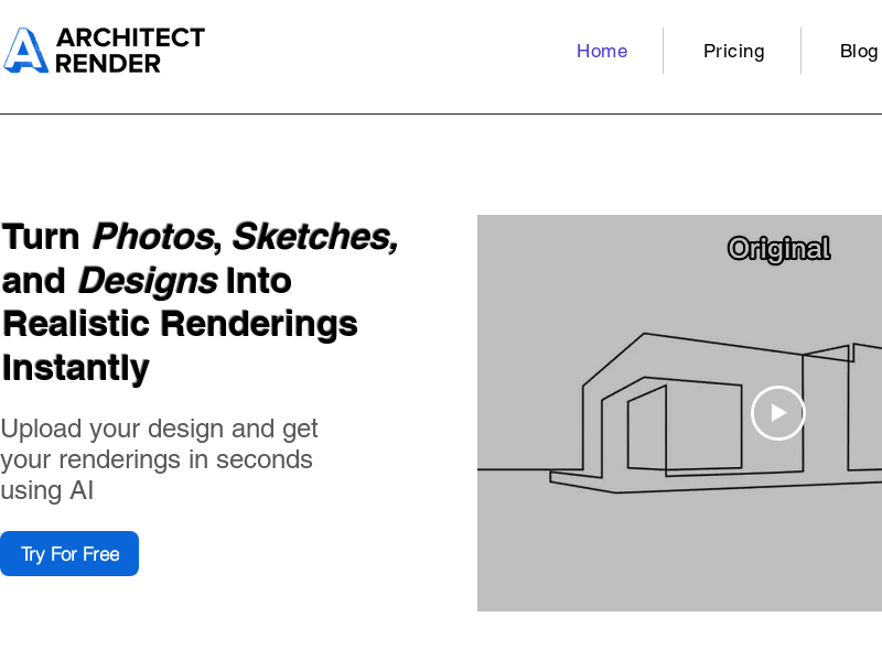 Architect Render product screenshot