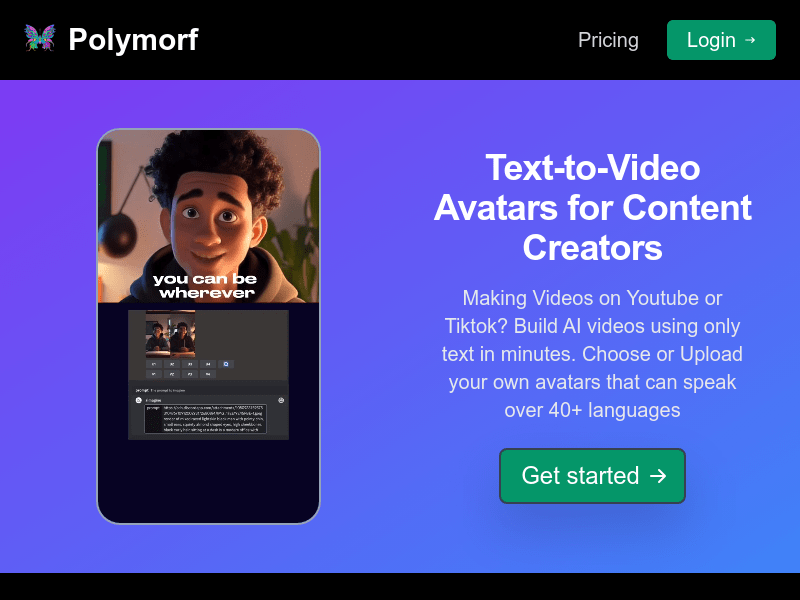 Polymorf product screenshot