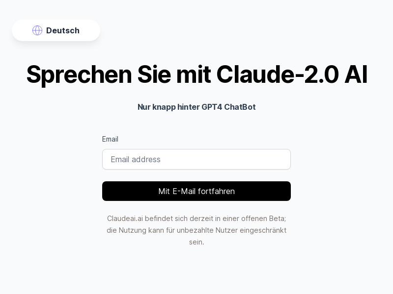 Claude AI product screenshot