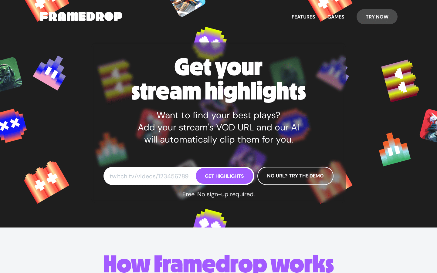 Framedrop product screenshot