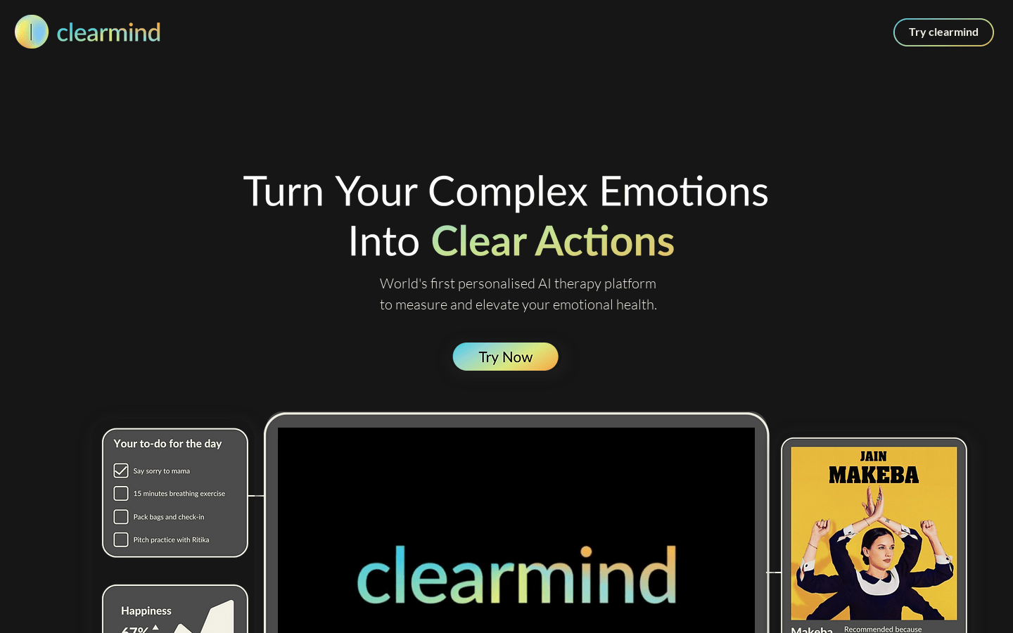 Clearmind product screenshot