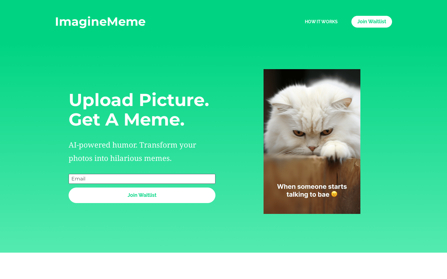 ImagineMeme AI product screenshot