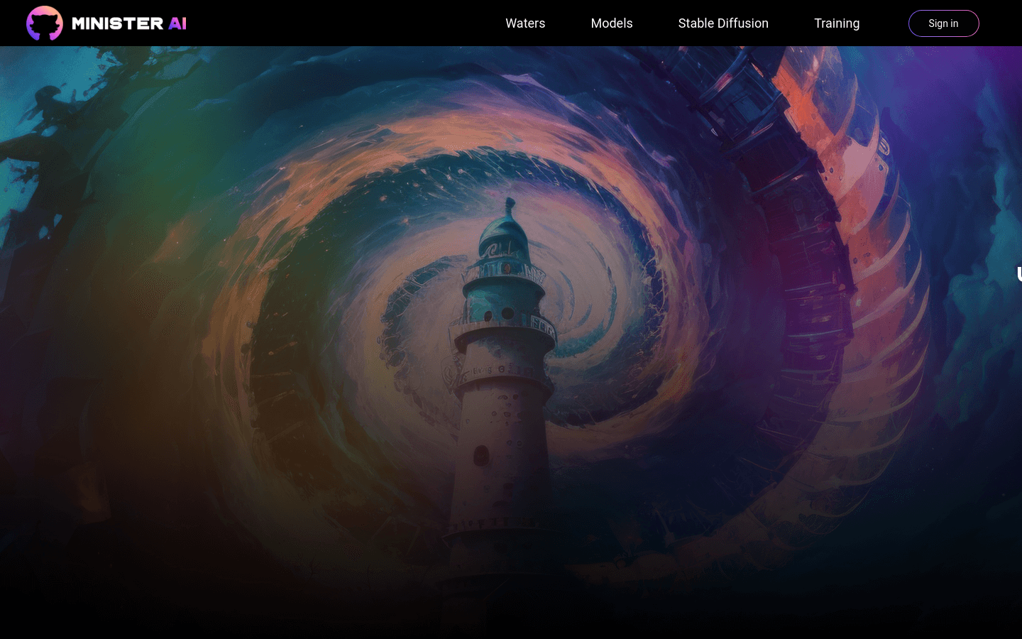 MINISTER AI product screenshot