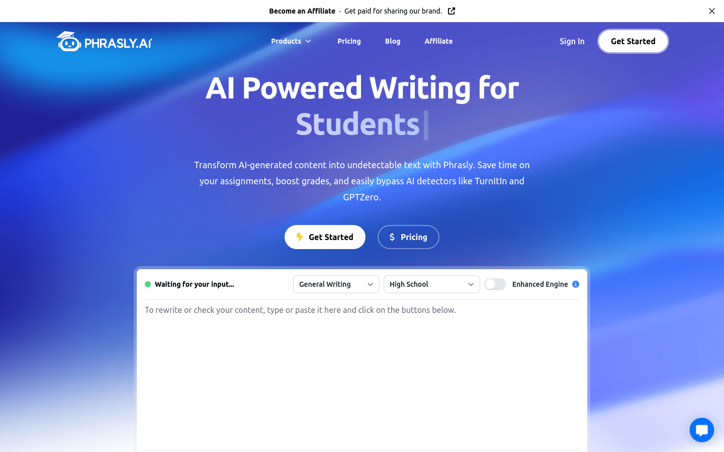Phrasly product screenshot