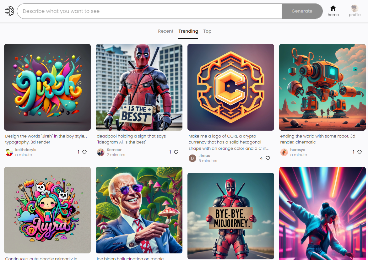 Ideogram.ai product screenshot
