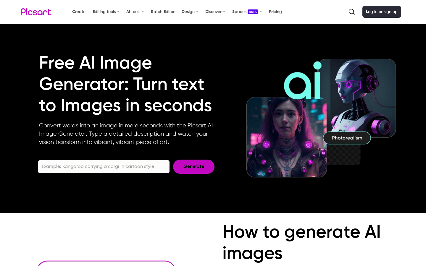 Picsart product screenshot