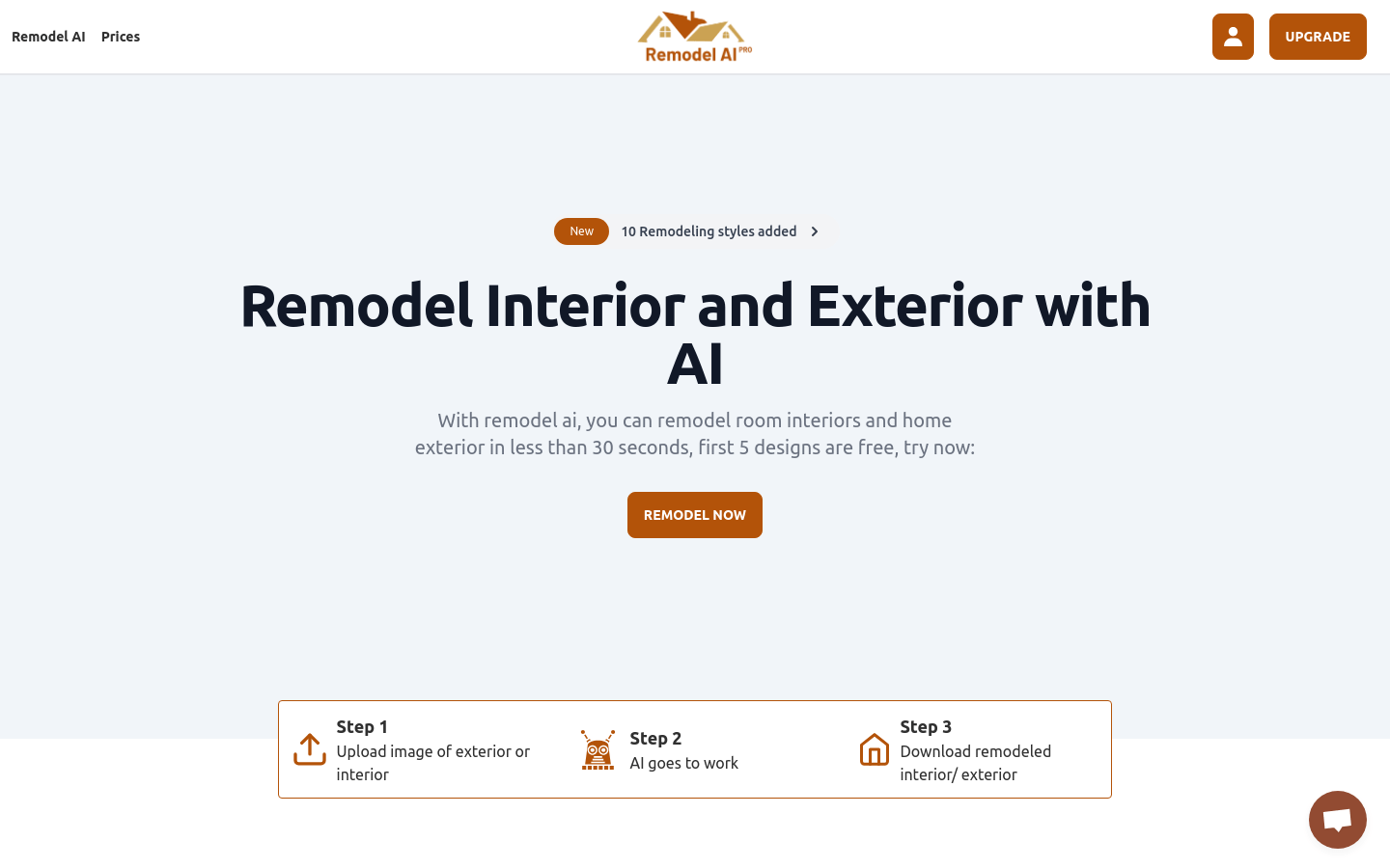 Remodel AI product screenshot