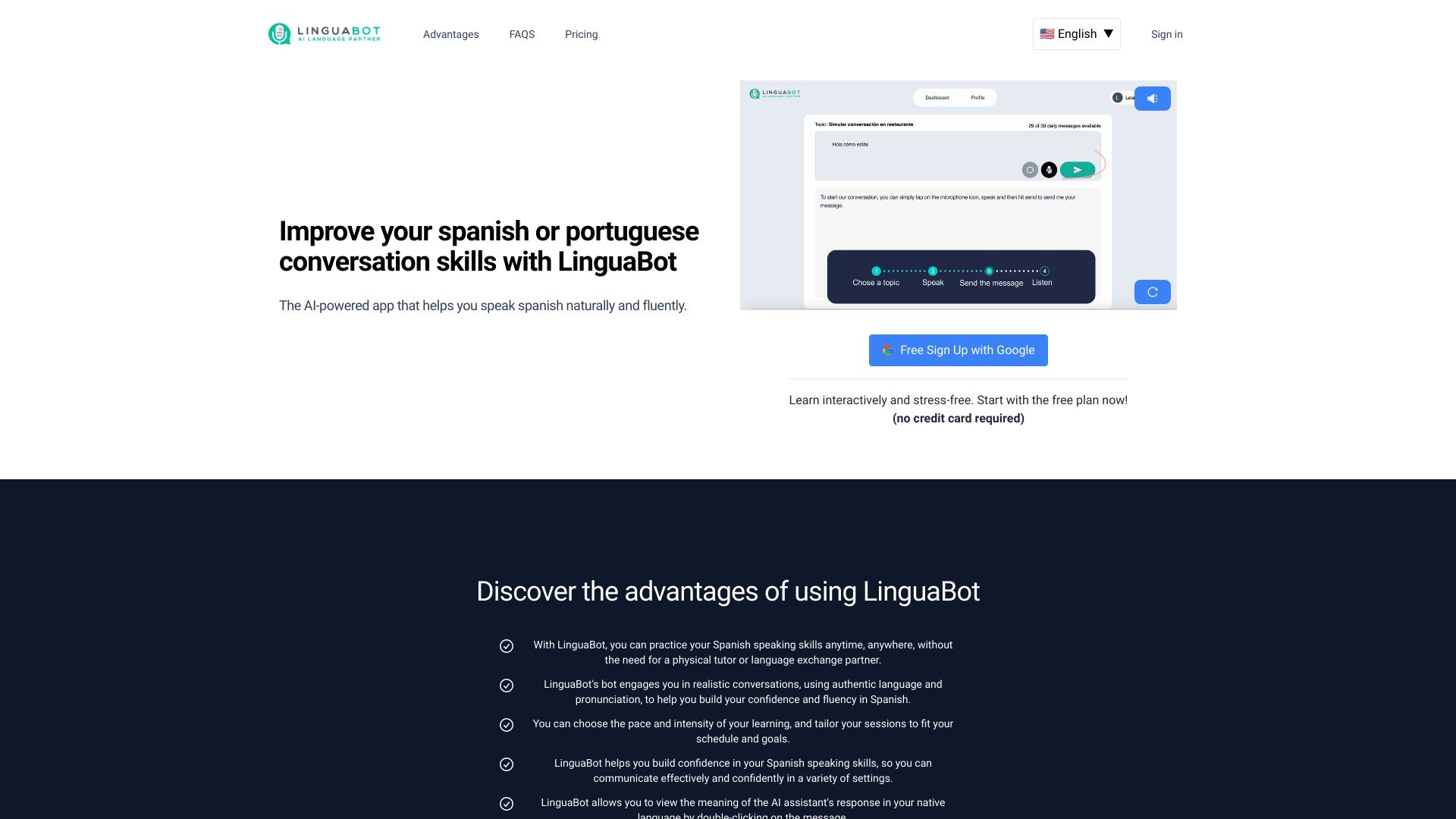 LinguaBot product screenshot