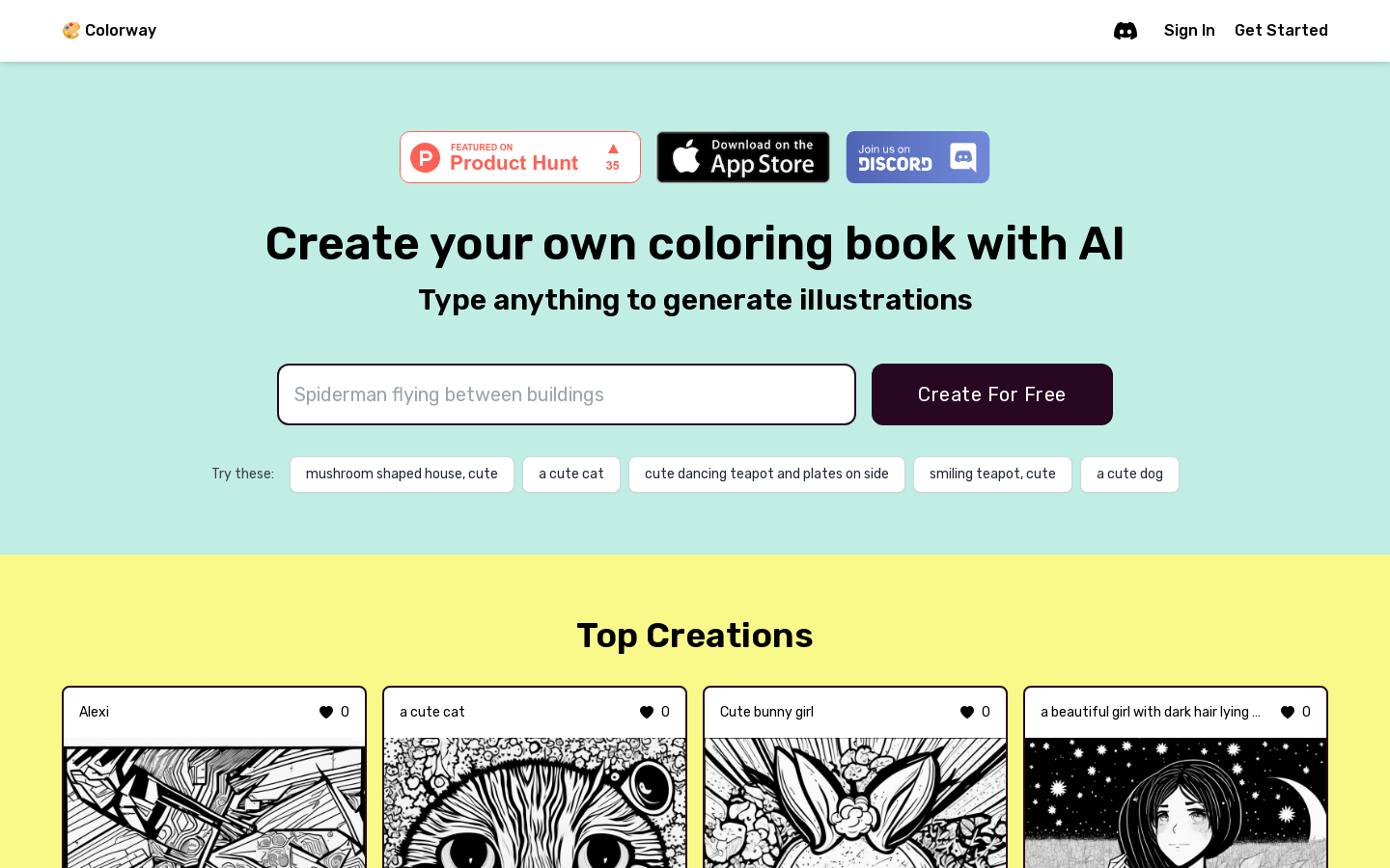 Colorway AI product screenshot