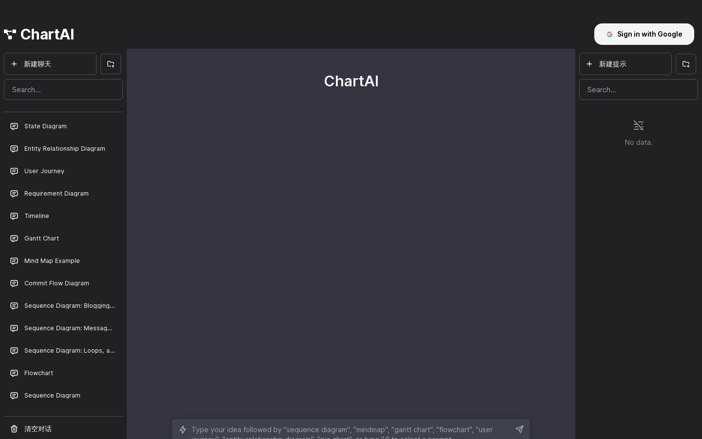 ChartAI product screenshot