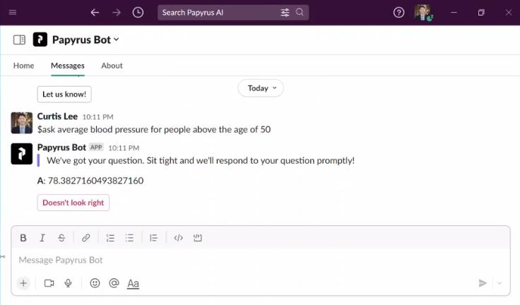 Papyrus AI product screenshot