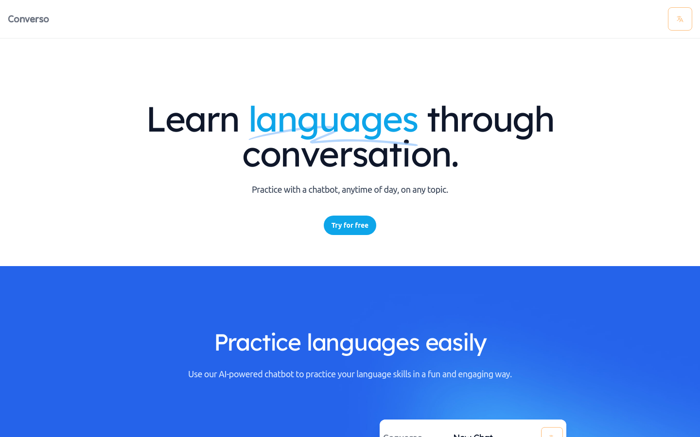Converso product screenshot