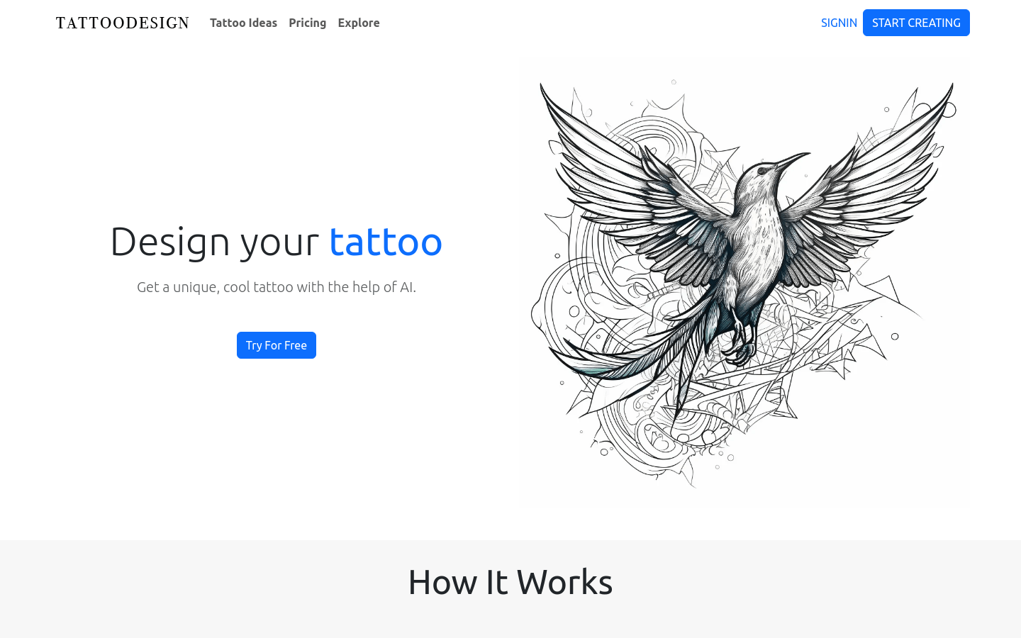 Tattoo Idea Design product screenshot