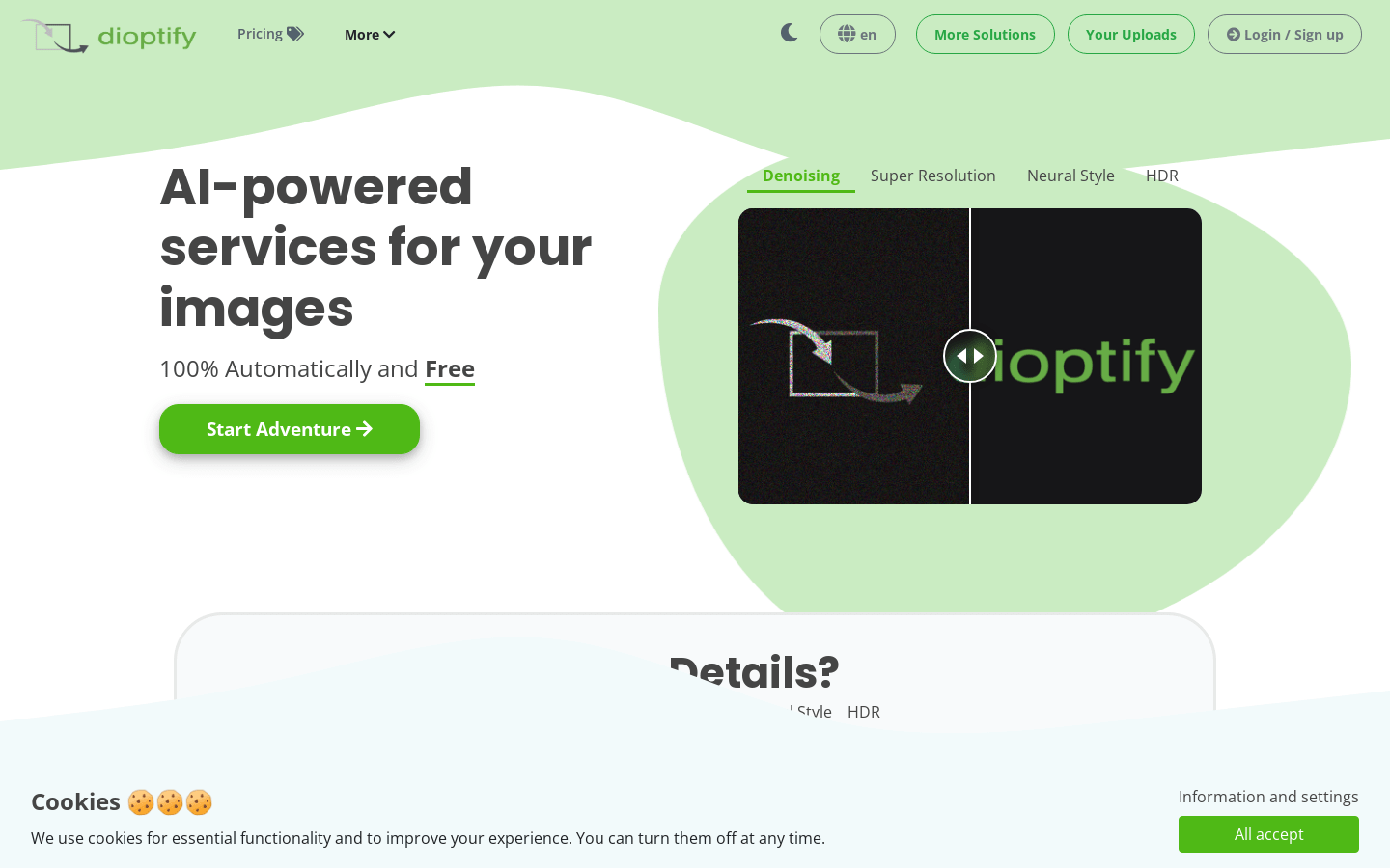 dioptify product screenshot