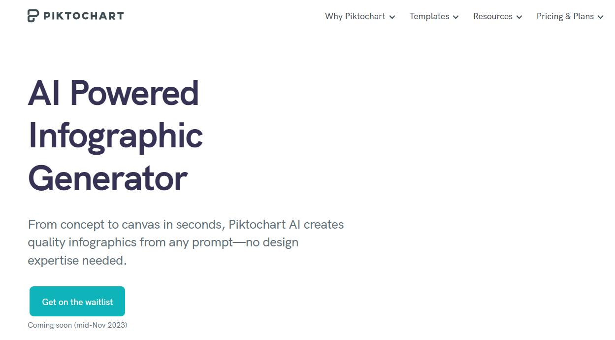 Piktochart AI product screenshot