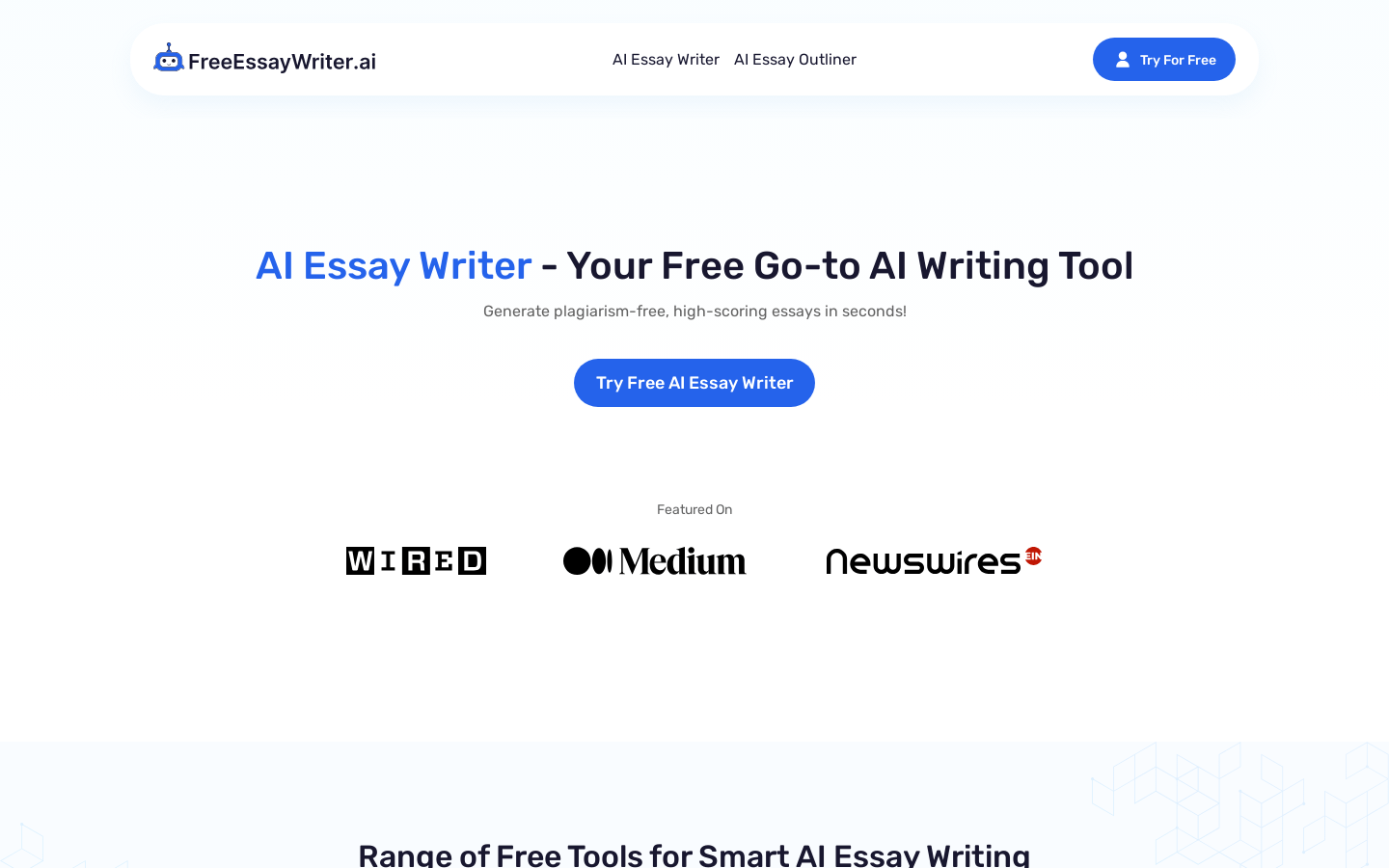 FreeEssayWriter.AI product screenshot