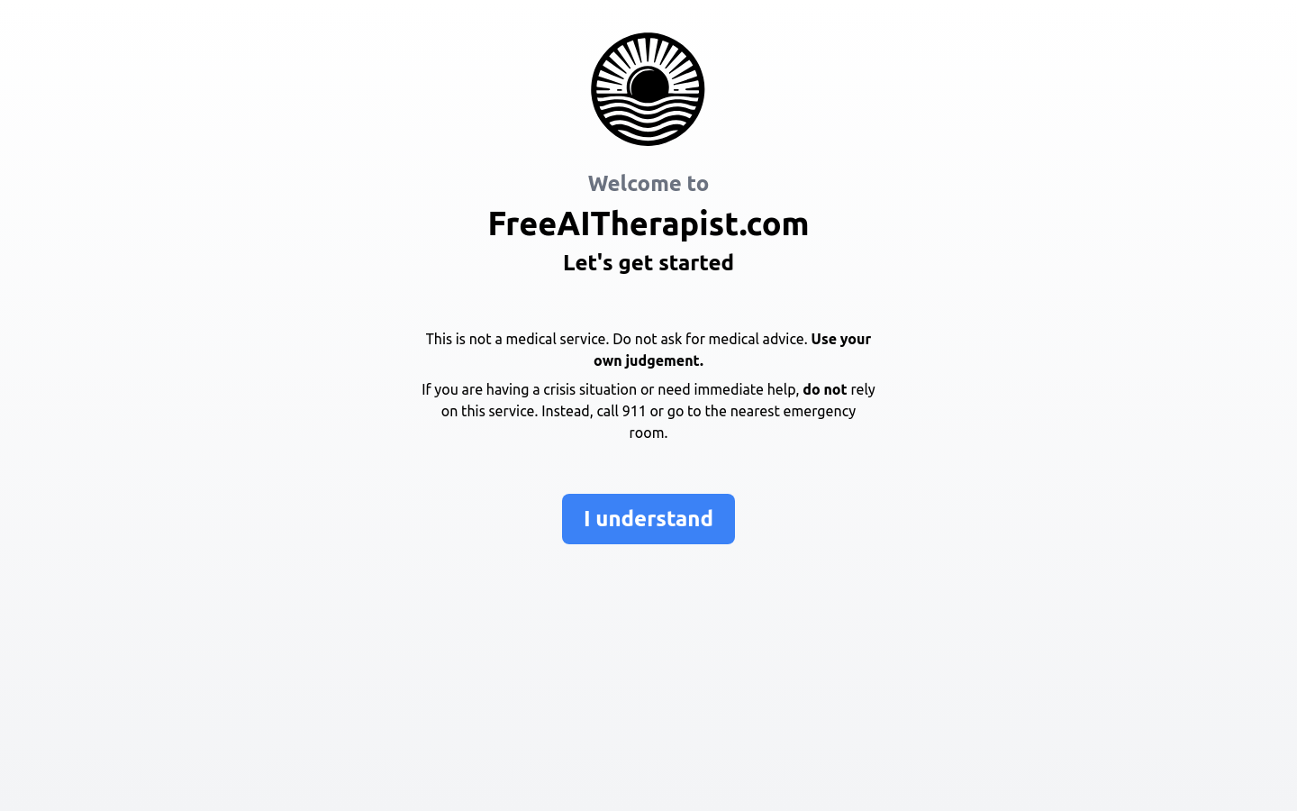 Free AI Therapist product screenshot