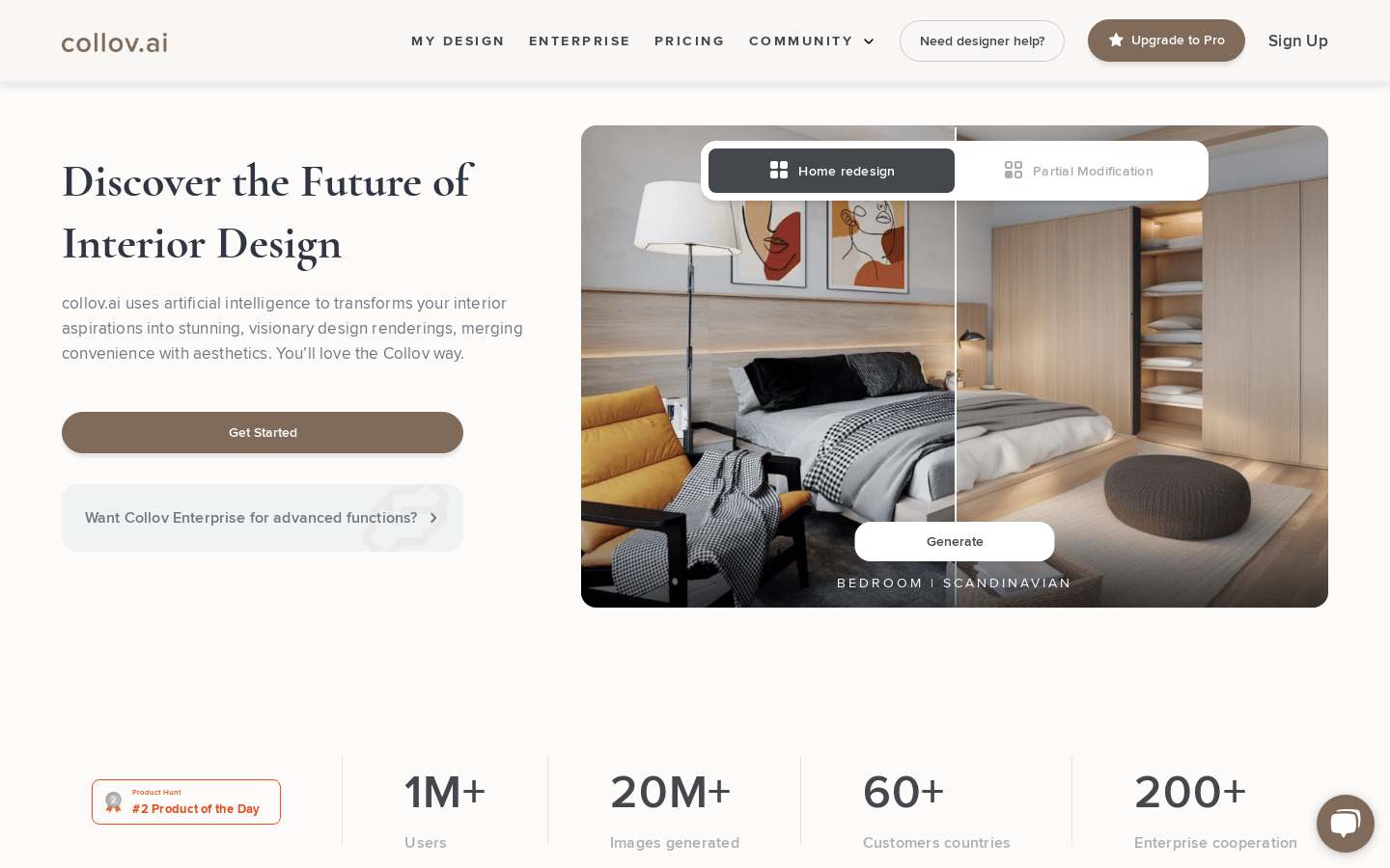 Collov AI product screenshot