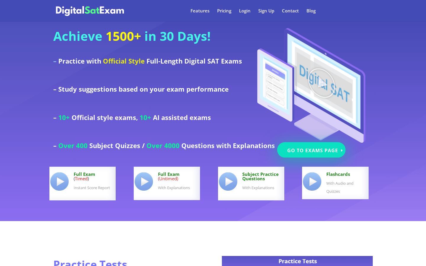 Digitalsatexam.com product screenshot
