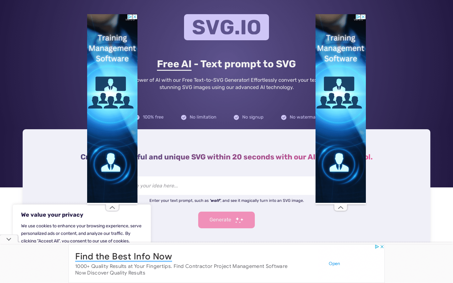 SVG.io product screenshot