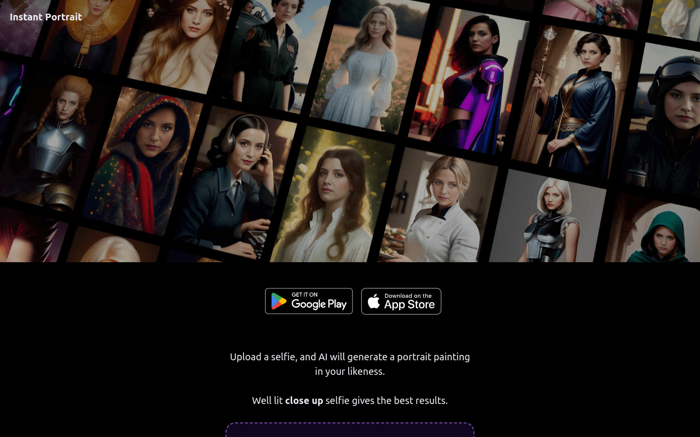 Instant Portrait product screenshot