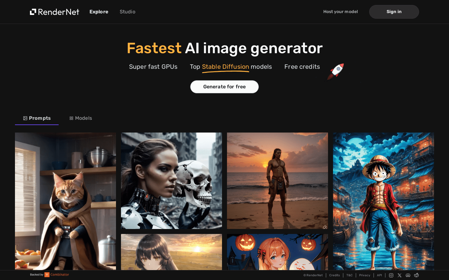 RenderNet product screenshot