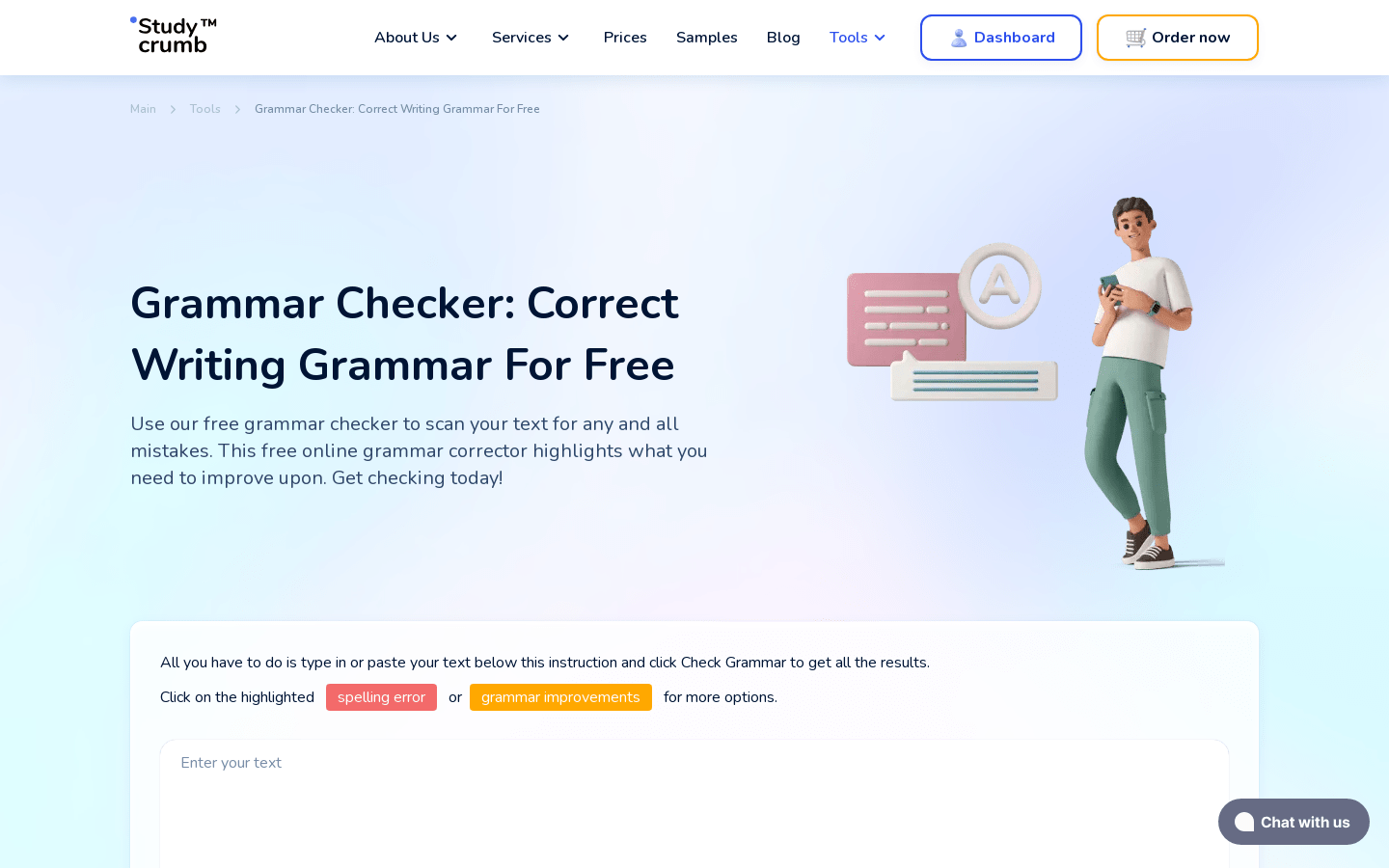 StudyCrumb's Free Grammar product screenshot