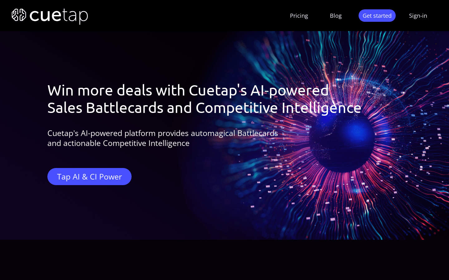 Cuetap product screenshot