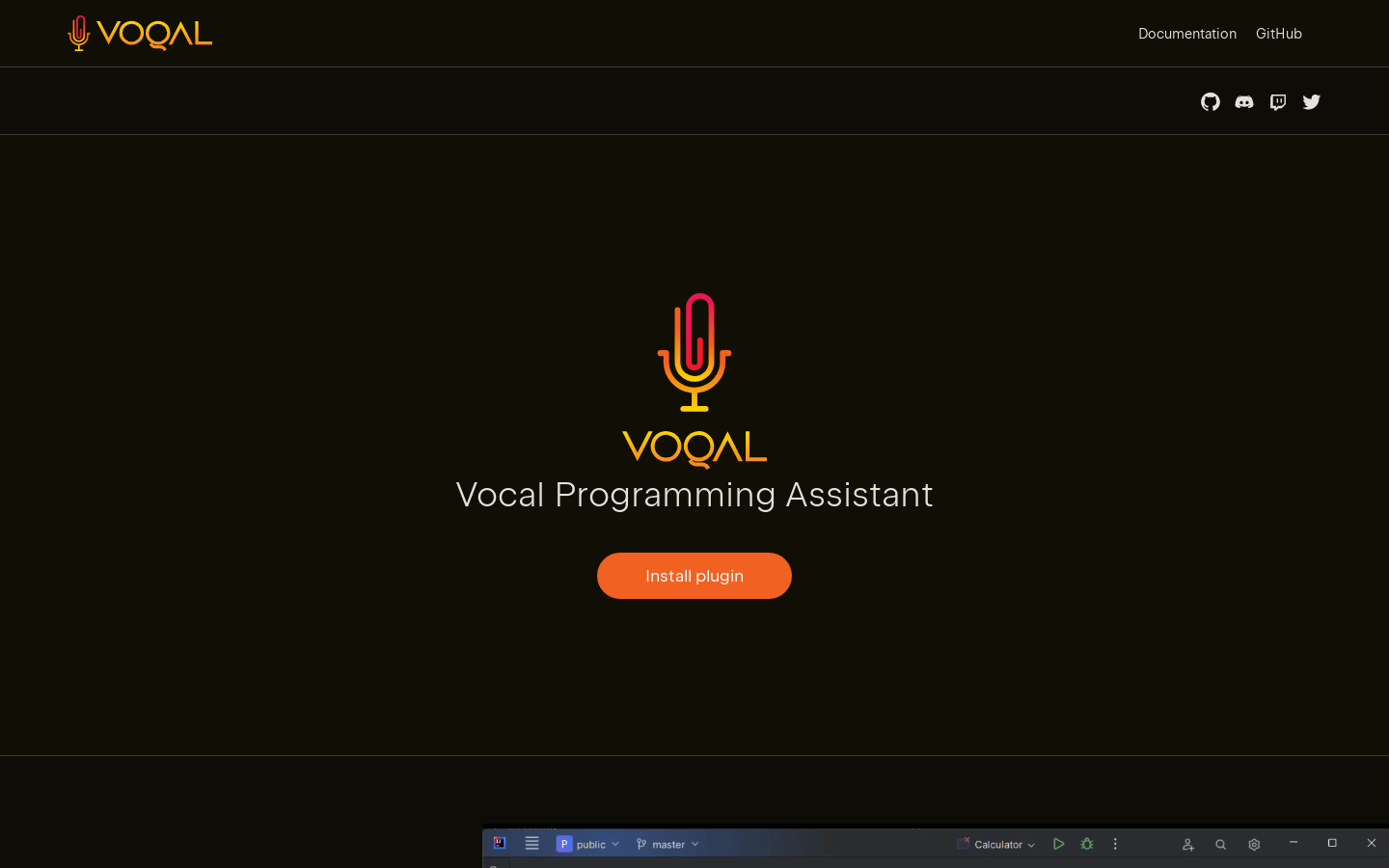 Voqal product screenshot
