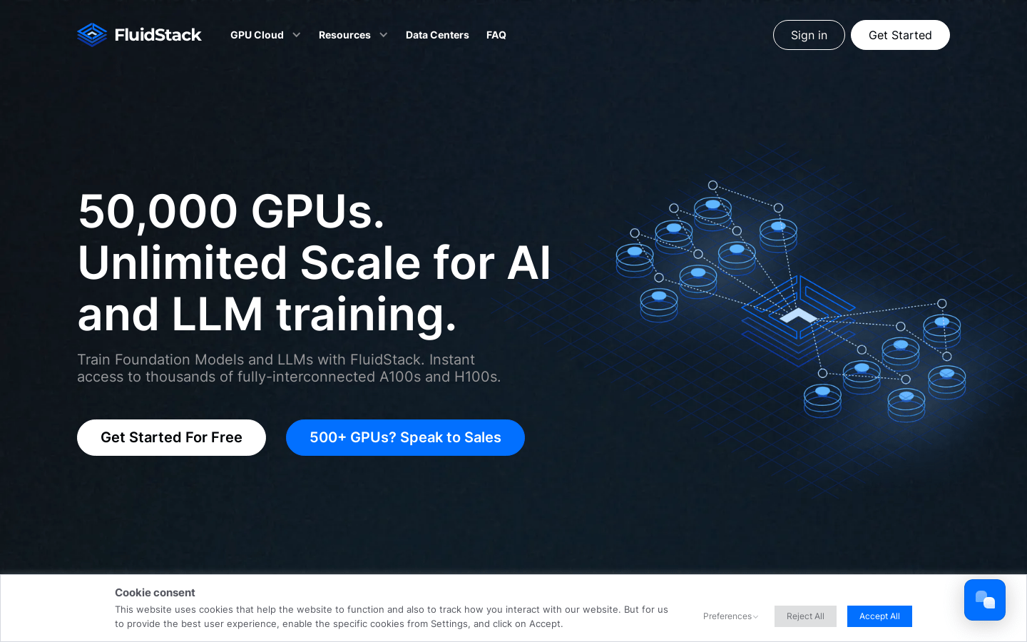 fluidstack.io product screenshot