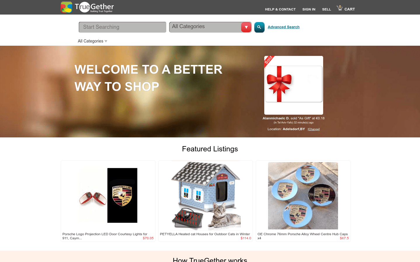 truegether.com product screenshot