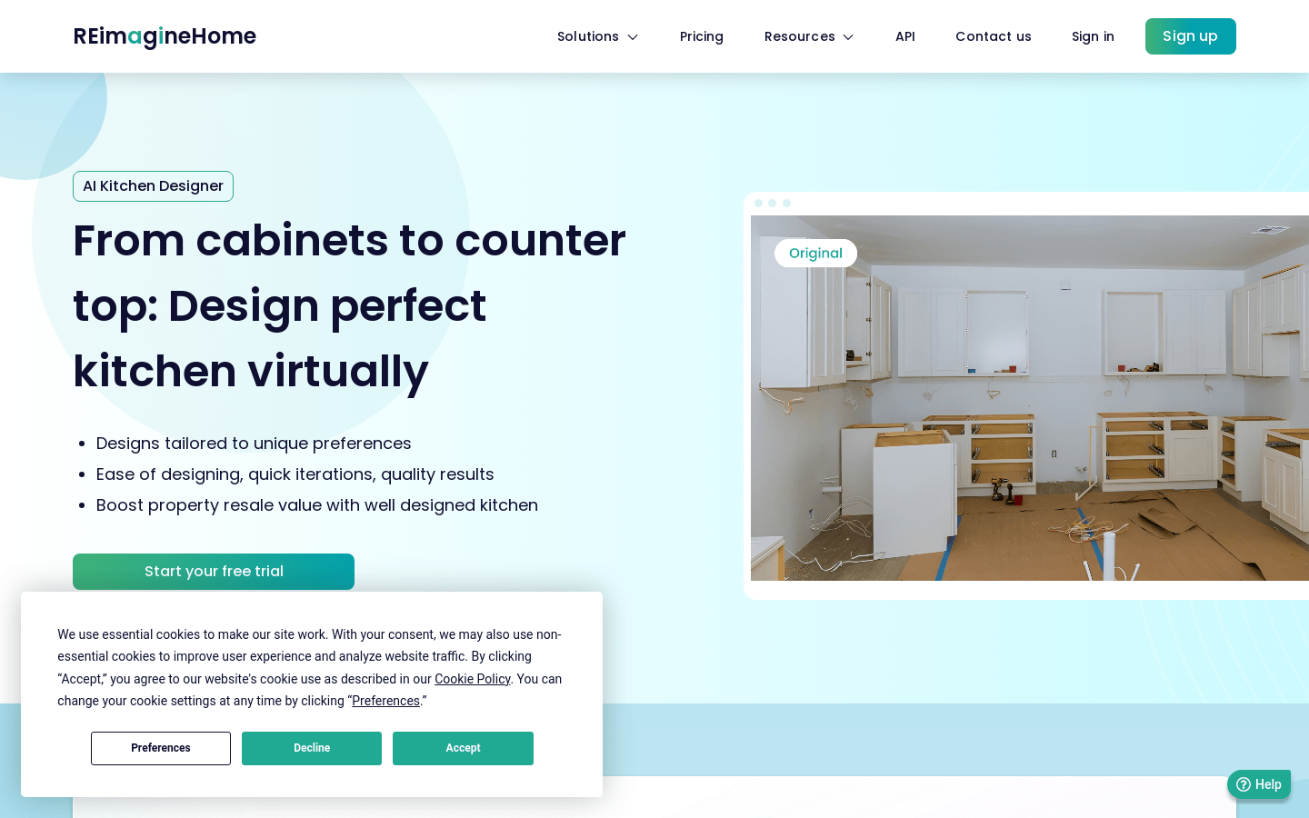 AI Kitchen Designer product screenshot