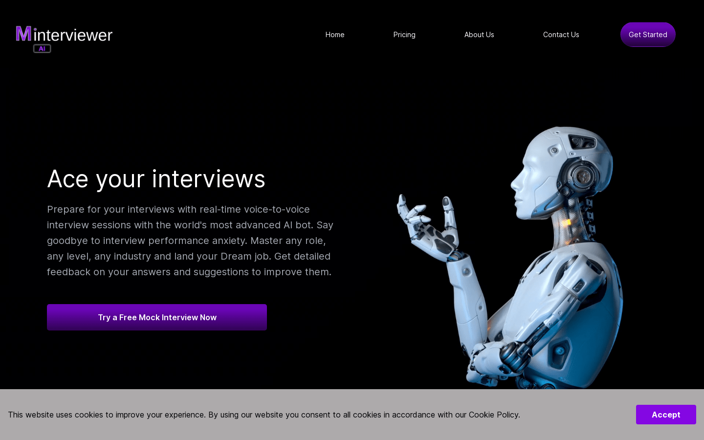 Mock Interviewer AI product screenshot