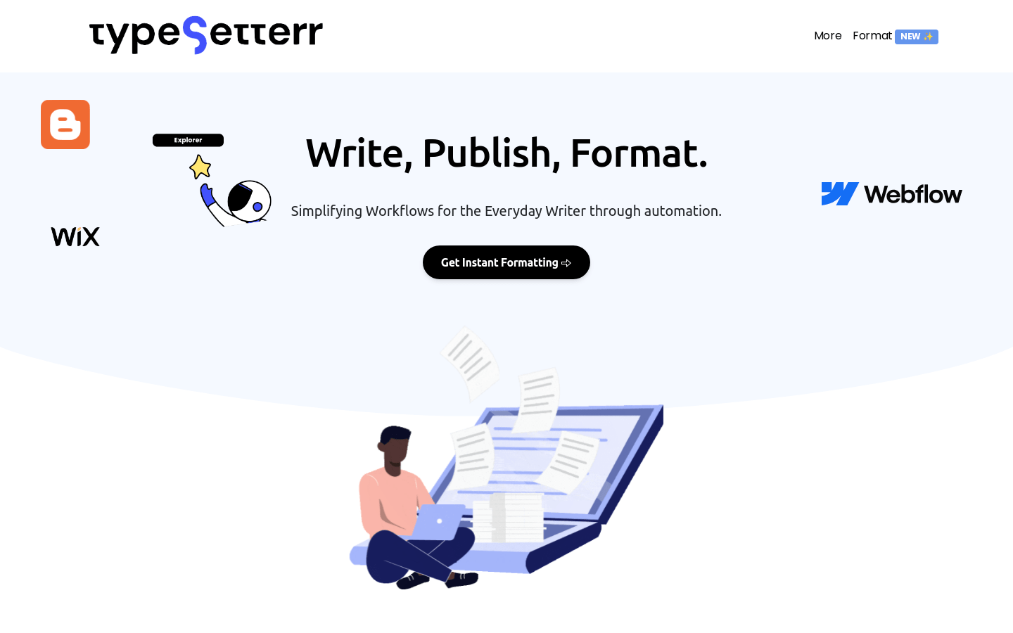 Typesetterr product screenshot