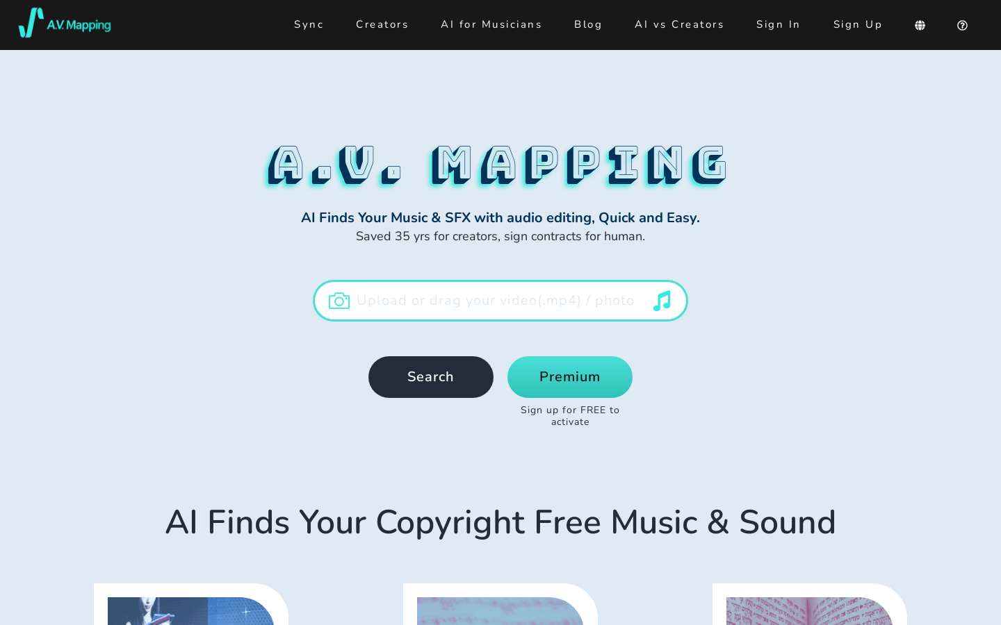 A.V. MAPPING product screenshot