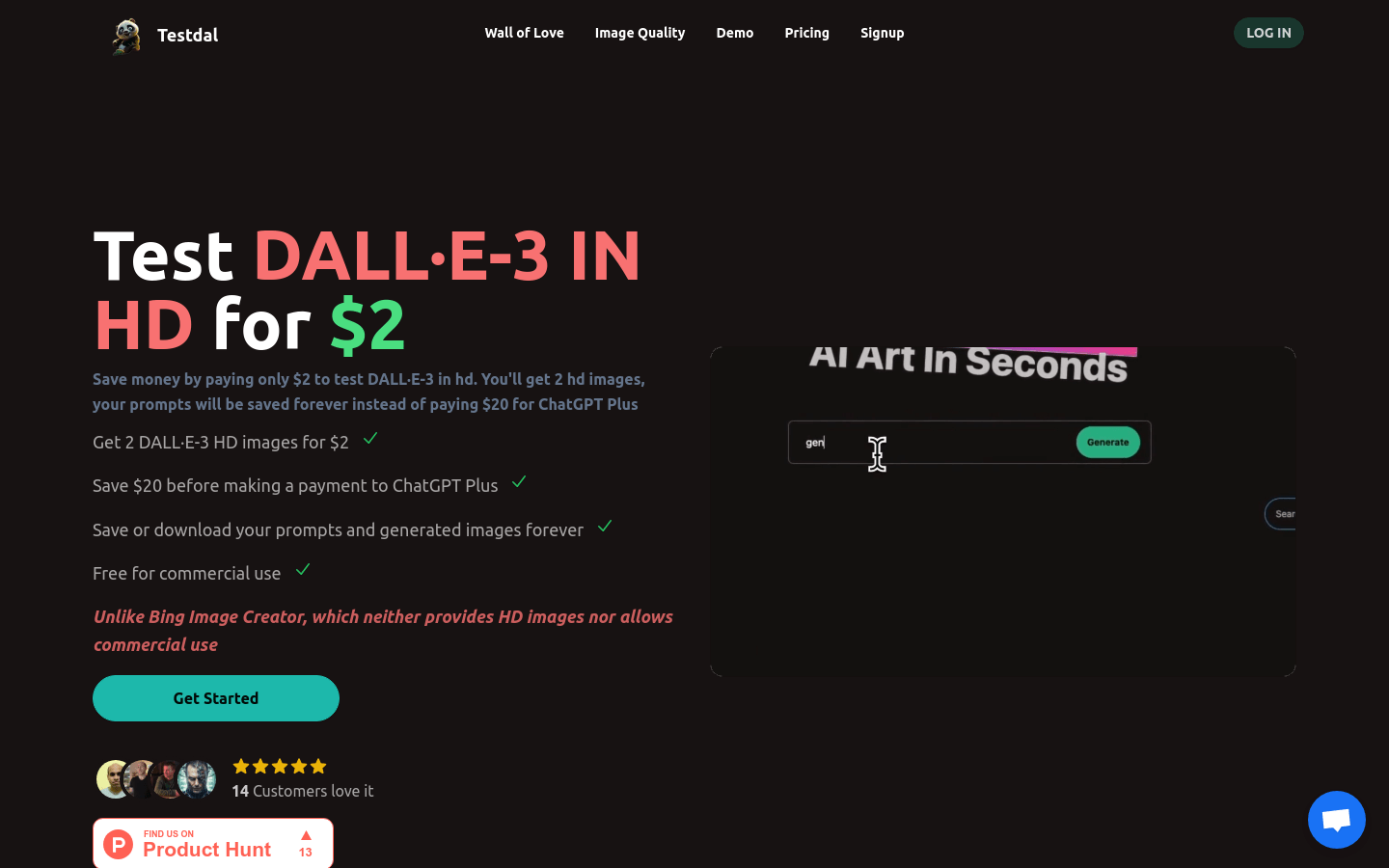 Testdalkey product screenshot