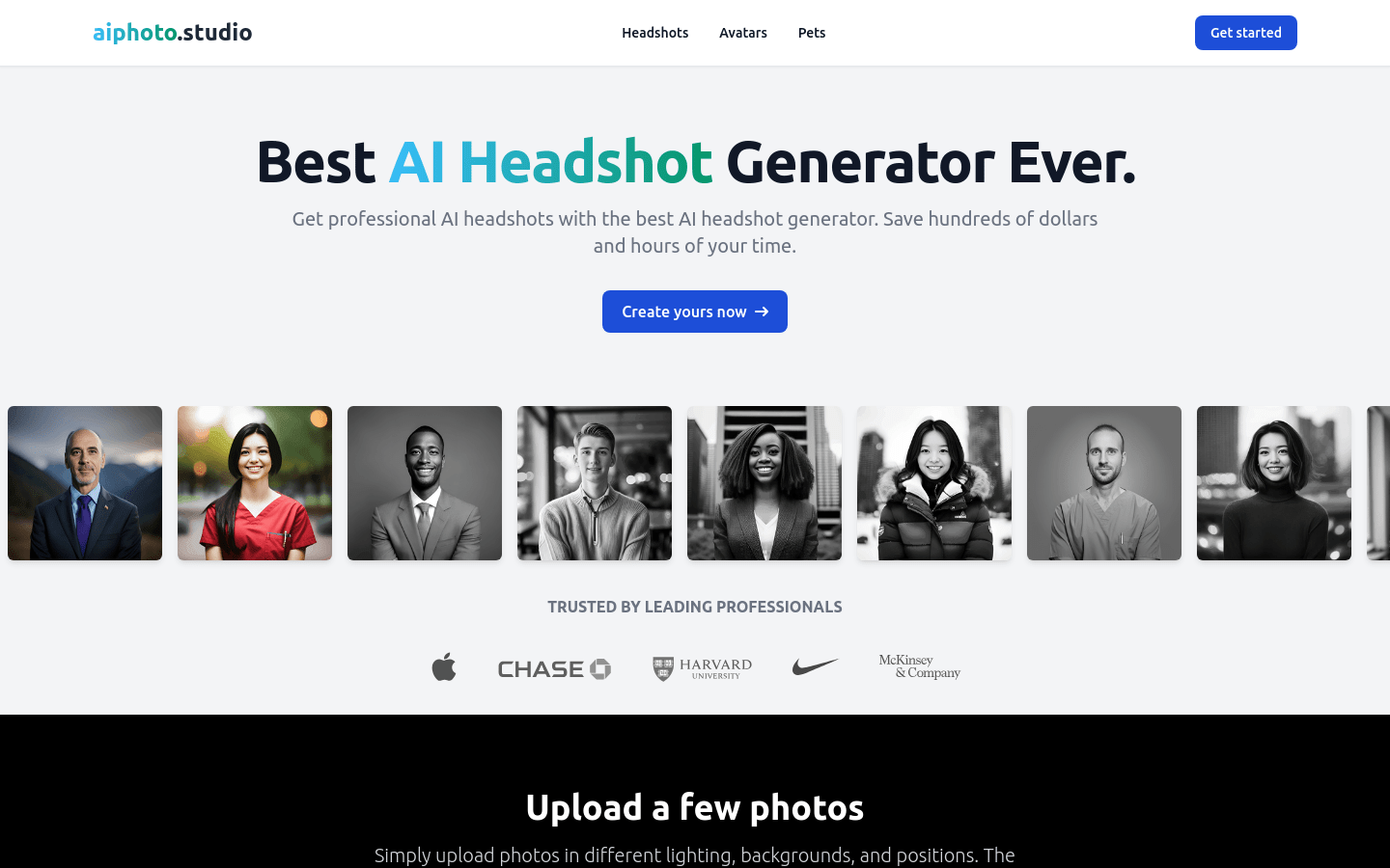 aiphoto.studio product screenshot