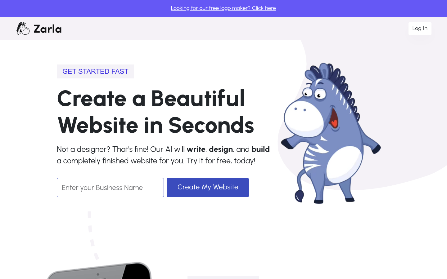 zarla.com product screenshot