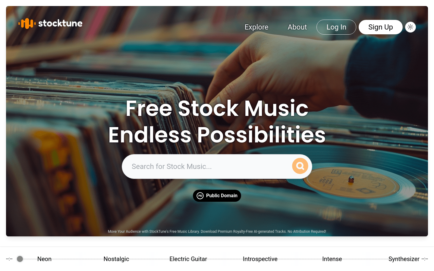 StockTune product screenshot