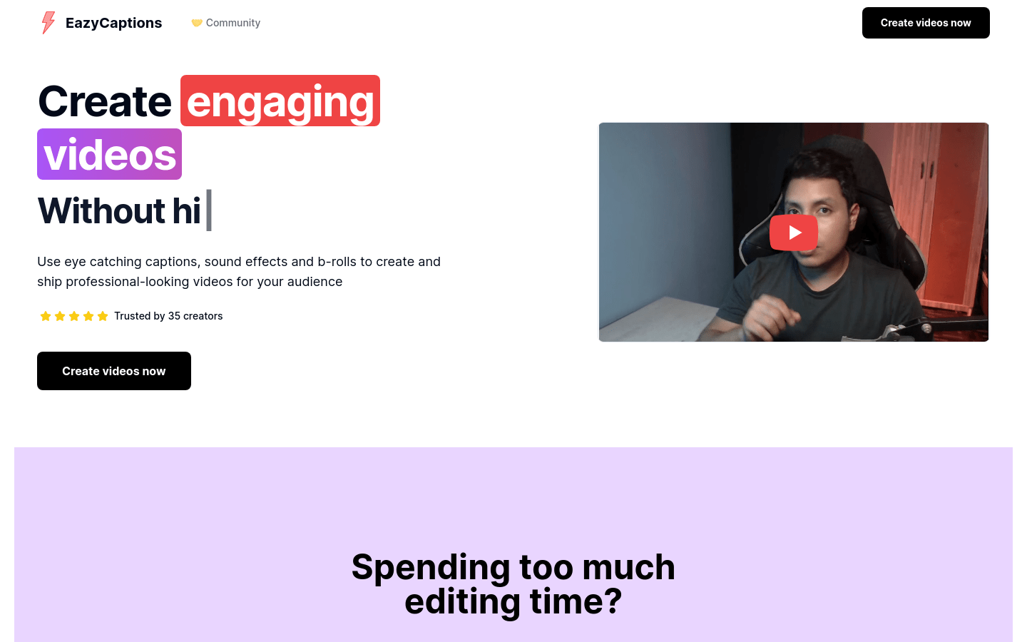 EazyCaptions product screenshot