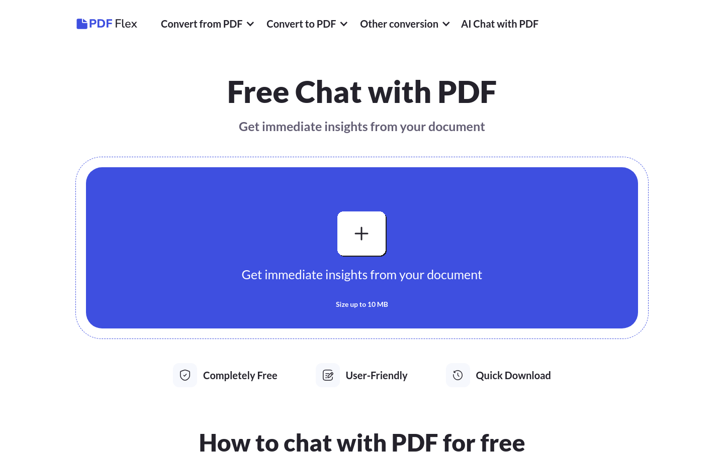 PDF Flex | AI Chat with PDF product screenshot