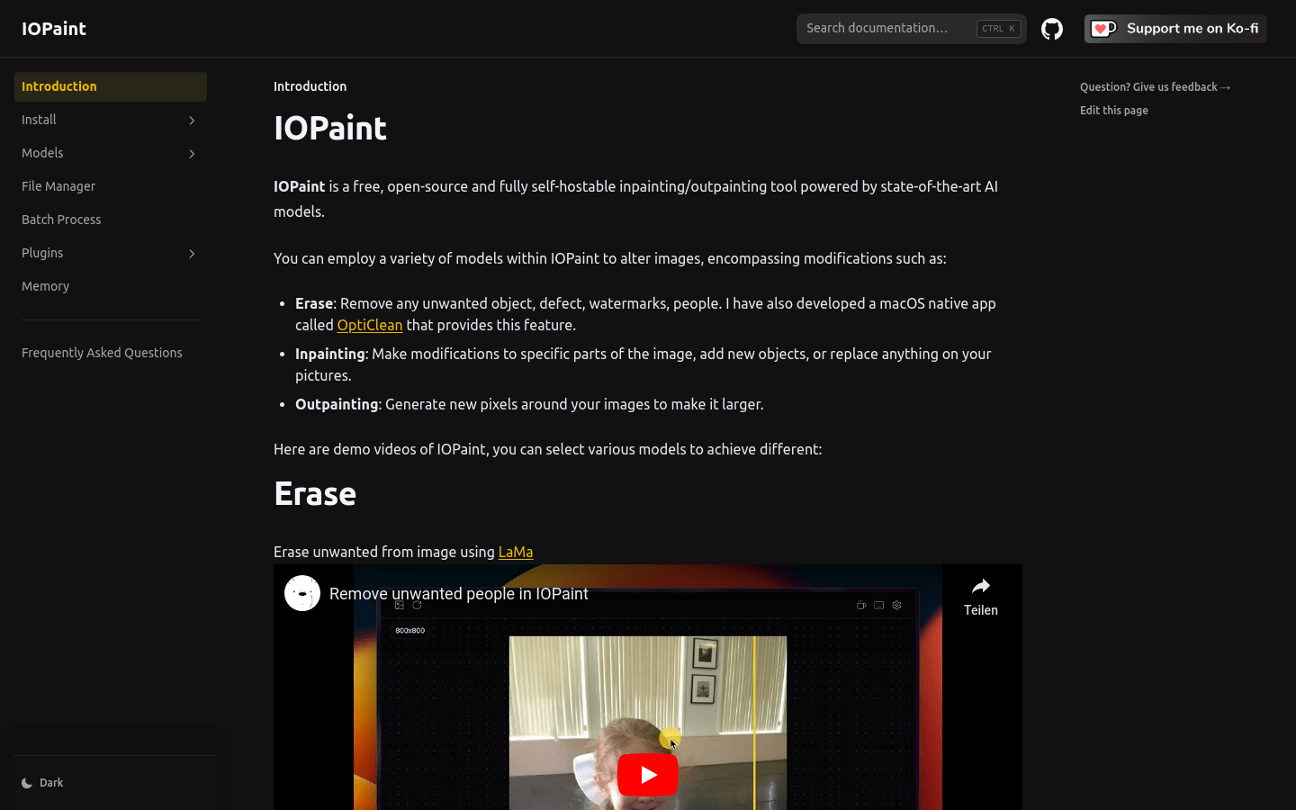 IOPaint product screenshot