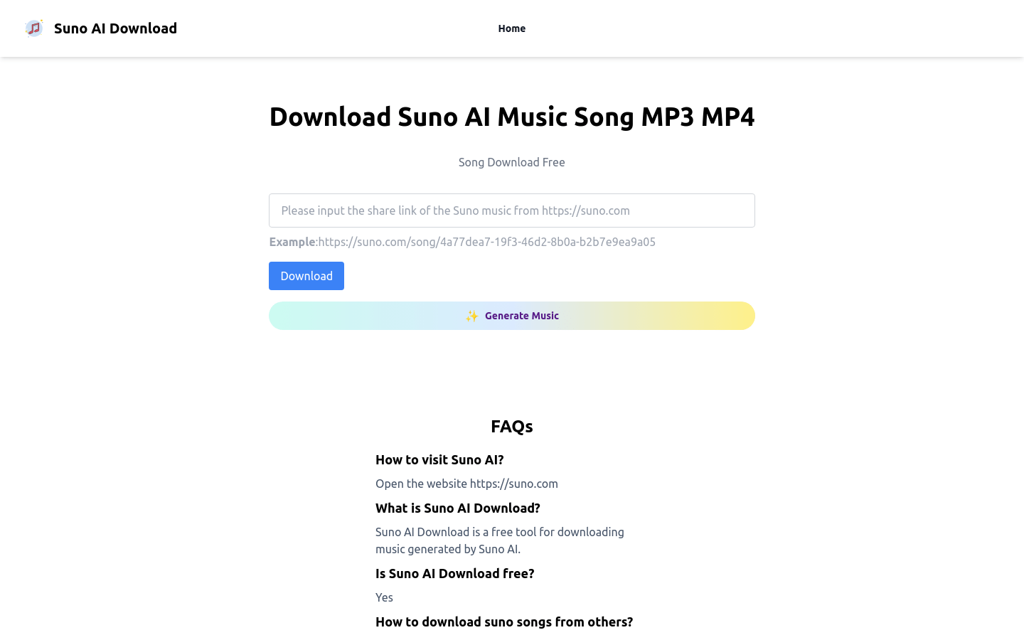 Suno AI Download product screenshot