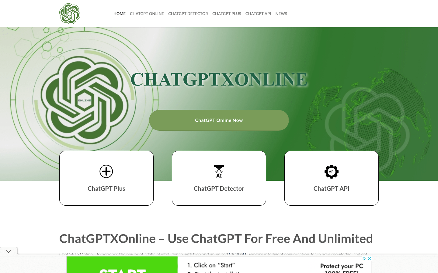 ChatGPT Online ChatGPTXOnline product screenshot