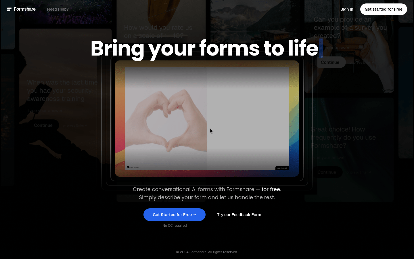 Formshare product screenshot