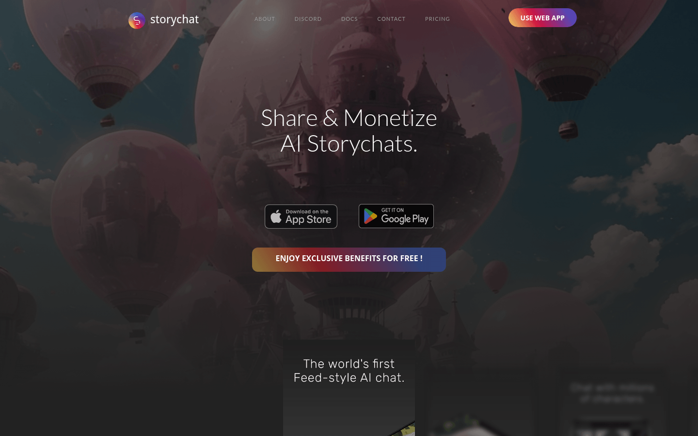 Storychat product screenshot