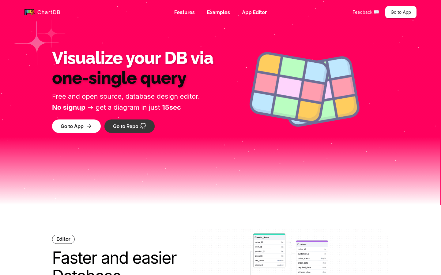 ChartDB product screenshot